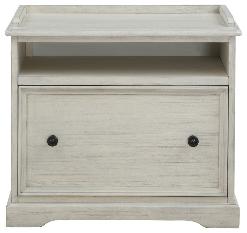 Country Meadows File Cabinet, Antique White