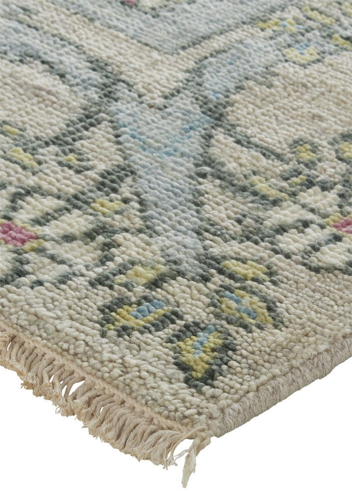 Weave & Wander Bennet Gray/Multi 9'6"x13'6" Hand Knotted Area Rug