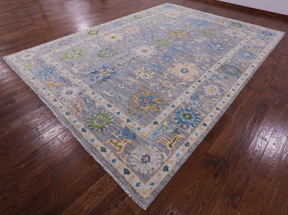 10' 1" X 14' 3" Turkish Oushak Hand-Knotted Rug - Q15665