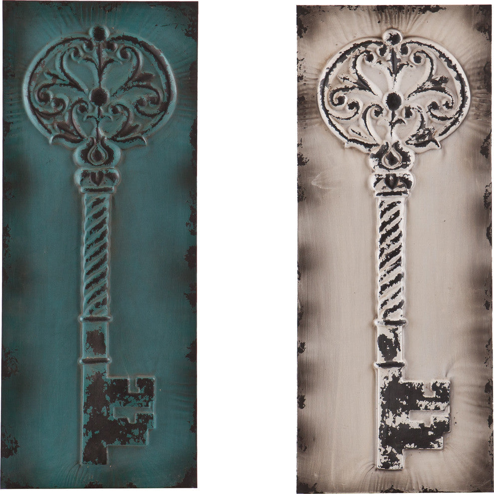 Key Decorative Wall Panels, 2-Piece Set