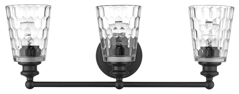 Mae 3-Light Matte Black Vanity