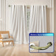 Energy Saving Wrap Around Black Out Return Adjustable Window Curtain Metal Rod, Antique Brass, 48"-84"