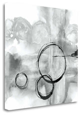 "Full Circle II Gray" By Chris Paschke, Giclee Print on Gallery Wrap Canvas