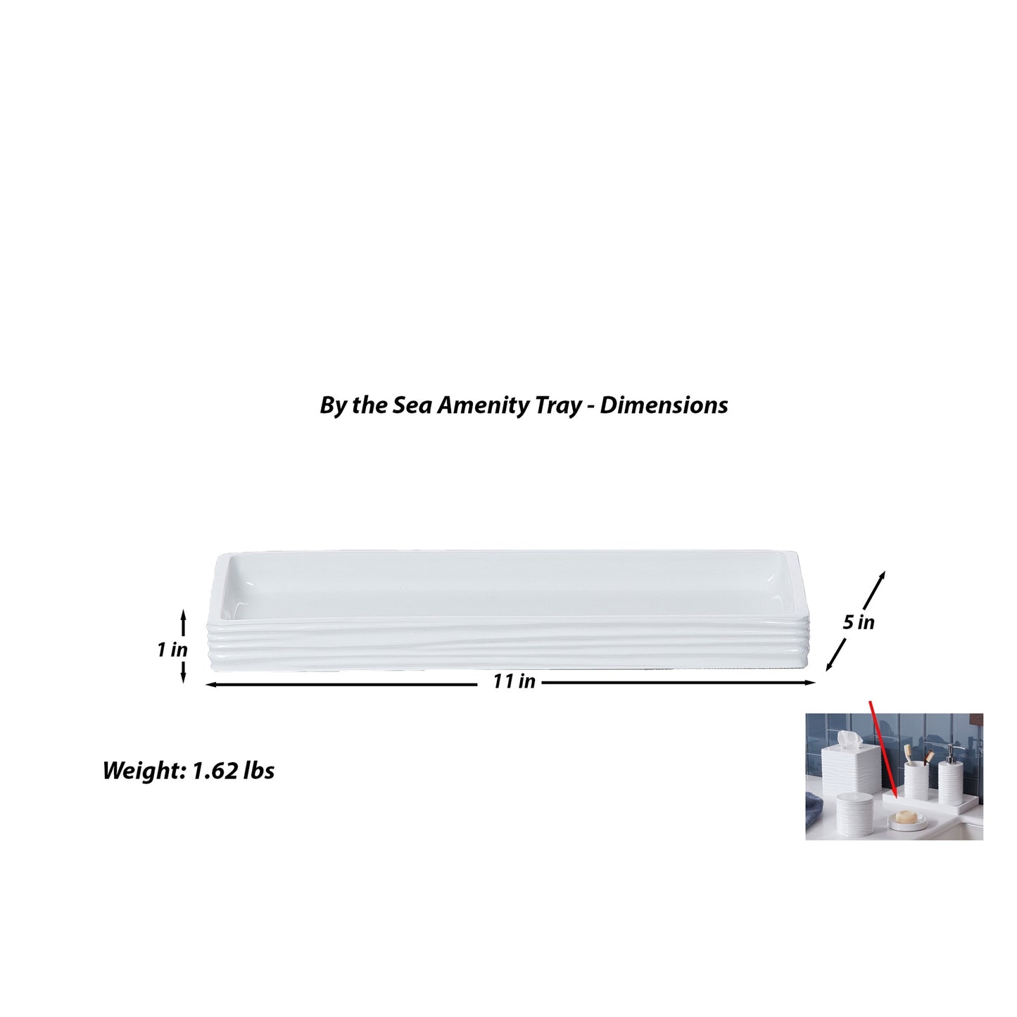 By the Sea 3-Piece Bathroom Accessory Set