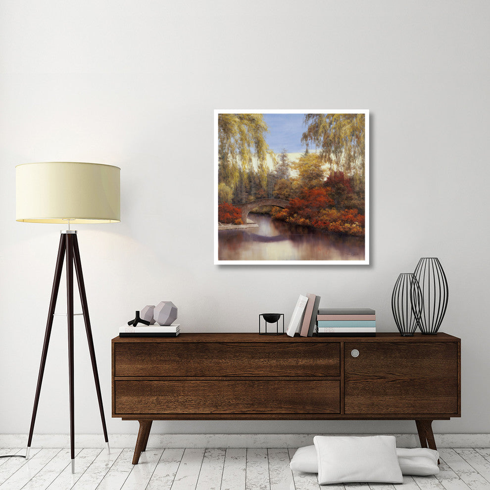 "Autumn Crossing" Digital Paper Print by Diane Romanello, 38"x38"