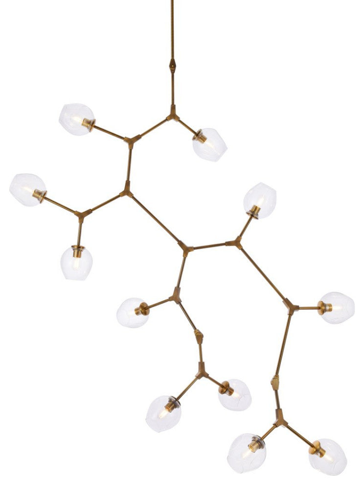 Cerys 11-Lights Brass Chandelier