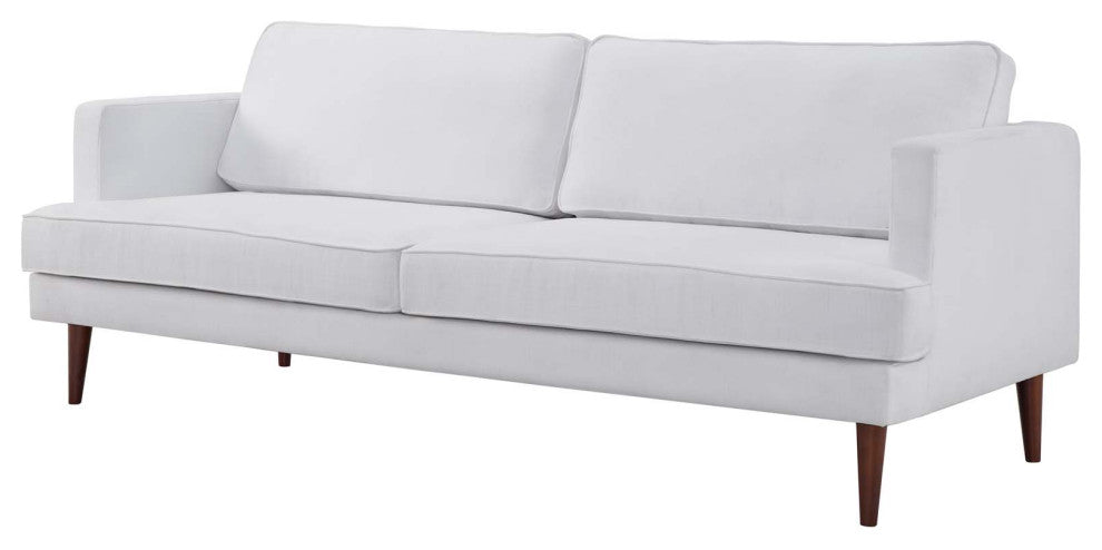 Armchair and Sofa Set, Fabric, White, Modern, Living Lounge Hotel Hospitality