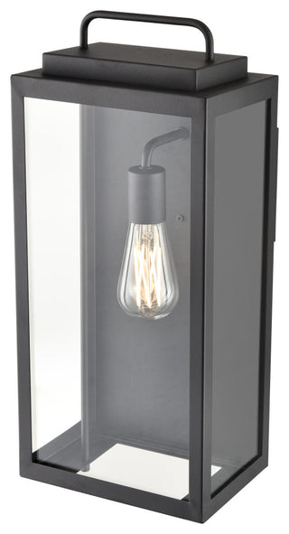 1 Light 8.5 in. Textured Black Outdoor