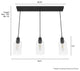 Hunter Lochemeade Noble Bronze 3 Light Cluster Ceiling Light Fixture
