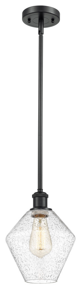 Innovations 516-1S-BK-G654-8 1-Light Mini Pendant, Matte Black