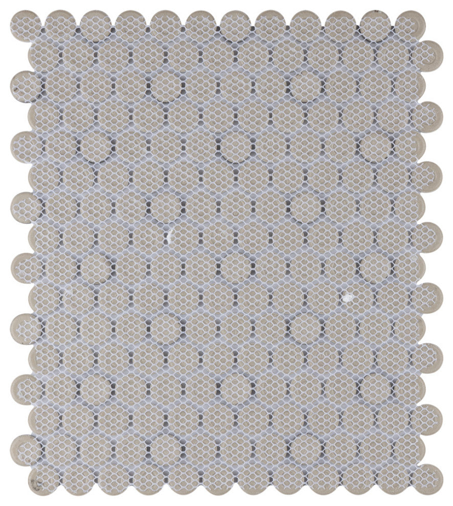 Metro Penny Porcelain Mosaic Floor and Wall Tile, Sample