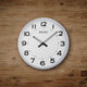 Seiko Clocks, 20" Ultra-Modern Silver-Tone Framed Wall Clock