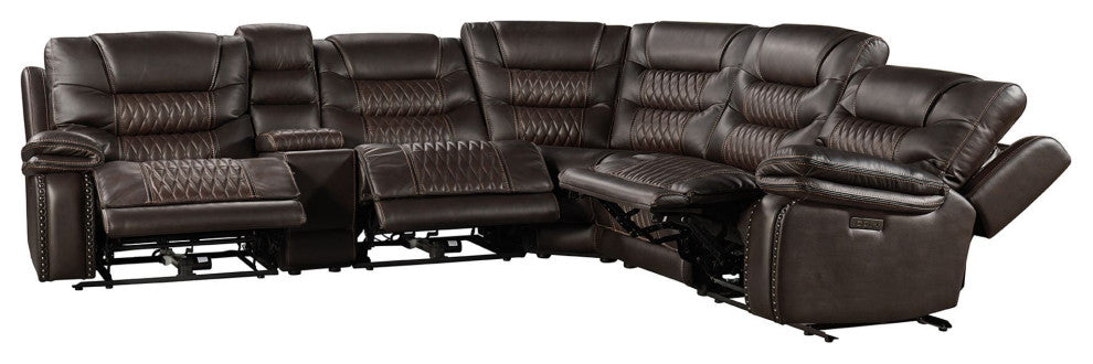 Cody Sofa With Dual-Power Recline and Power Headrest, Light Gray