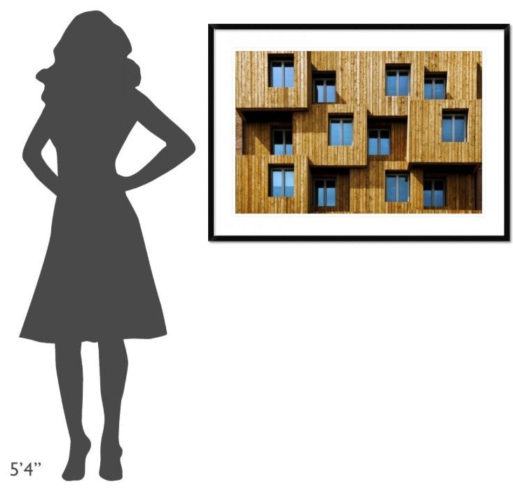 "Little Boxes" Framed Digital Print by Linda Wride, 44x32"