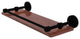 Waverly Place 16" Solid Wood Shelf with Gallery Rail, Matte Black