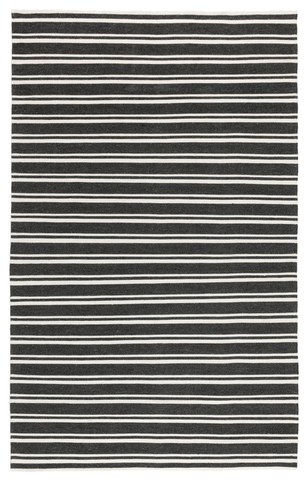 Palma Hand Woven Performance Fabric Area Rug, Charcoal, 5x8