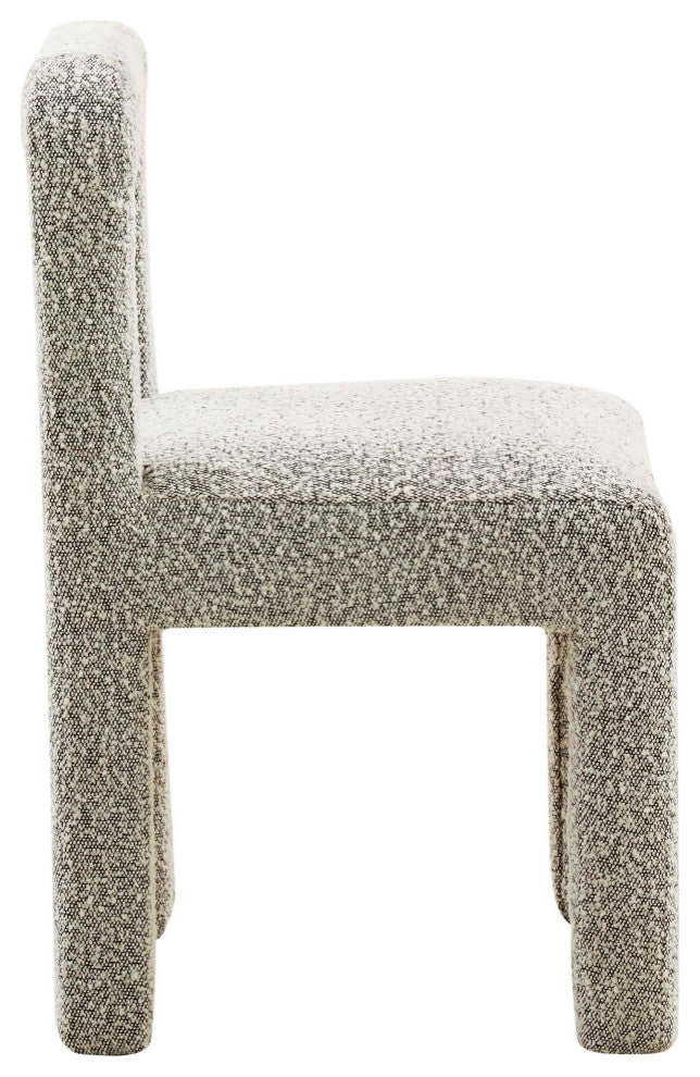 Hazel Boucle Dining Chair, Gray