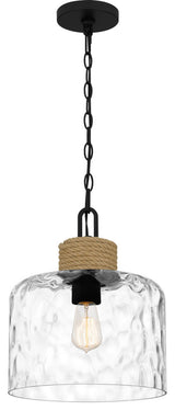 Quoizel BTC1512MBK 1-Light Mini Pendant, Baltic