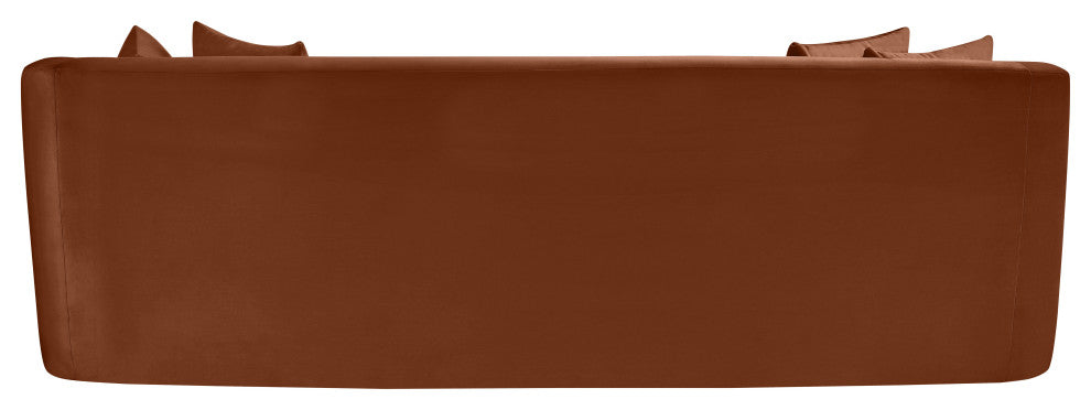 Alder Upholstered Chair, Cognac, Velvet, Sofa