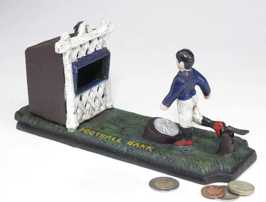 Old Fashioned Footballer Mechanical Bank