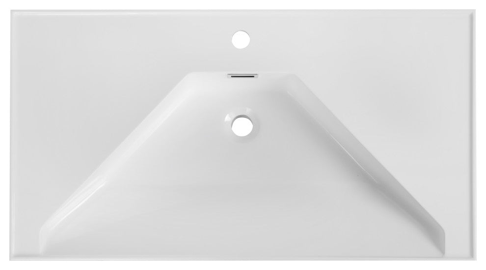 35" Solid Surface Resin Streamline K-1803-35 Vanity Top