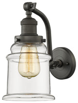 Canton 1-Light Sconce, Clear Glass, Oil Rubbed Bronze, LED