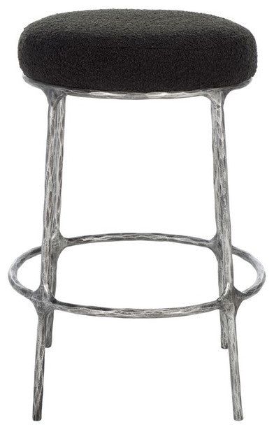 Safavieh Couture Trumen Boucle Counterstool, Black