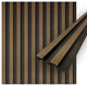 Waterproof Slat Panel, Walnut, Pack of 6