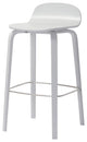 Elite Living Glen Modern 27" Wooden Counter Stool, White