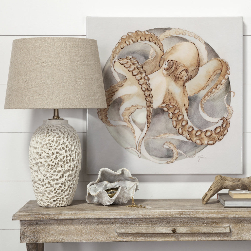 Large 3D Whitewash Seashell Sculptural Box