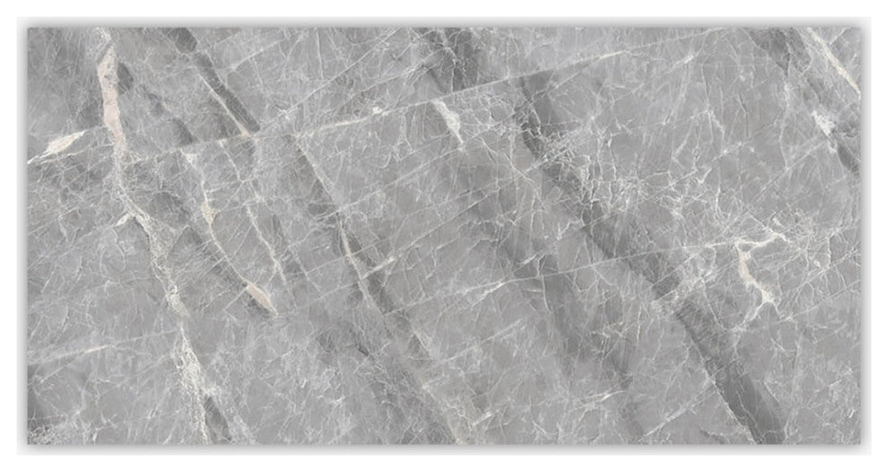 Nambia Grey Polished 12x24 Porcelain Tile