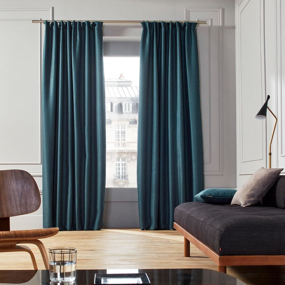 Coconut Gathered Curtain, Green, 79"x110"