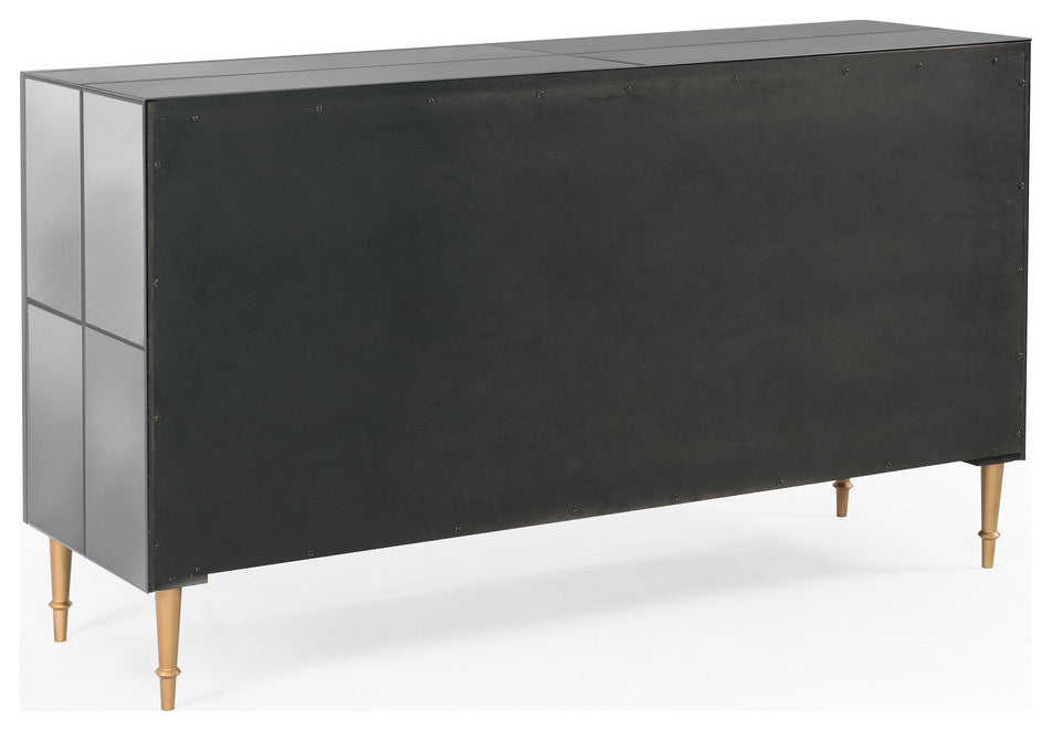 Black SmokÐµd Mirror SÐµrvÐµr Rivoli Art DÐµco Styling