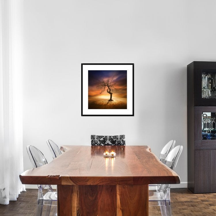 "Lonely" Framed Digital Print by Piotr (Bax) Krol, 30x30"