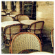 "Paris Bistro Letter" Digital Paper Print by Sue Schlabach, 42"x42"