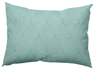 Lifeflor Diamond Decorative Throw Pillow, Wave Top Blue, 14"x20"