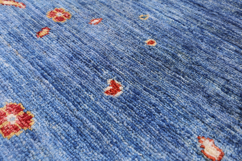 3' 3" X 4' 7" Persian Gabbeh Pomegranate Tree Wool Rug Q11061