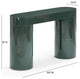 Mira High Gloss Console Table, Green