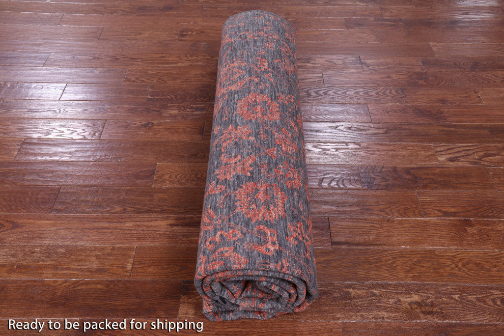 Persian Hand Knotted Wool & Silk Rug 8' 11" X 11' 11" - Q15751