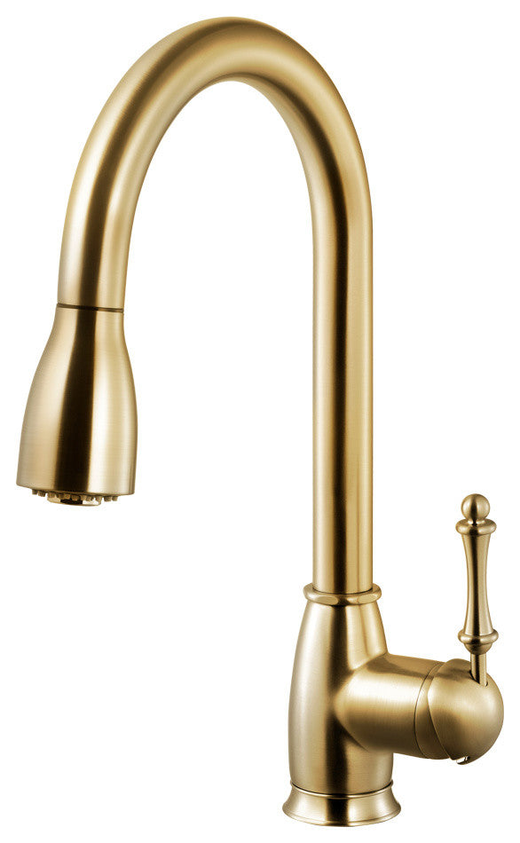Camden Pull Down Kitchen Faucet With CeraDox Technology, Brushed Brass