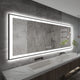 Black Frame Wall Mounted backlit LED Bathroom Vanity Mirror (82x32)