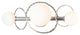 Olympus 3-Light Bath Sconce, Sterling Finish, Opal Glass