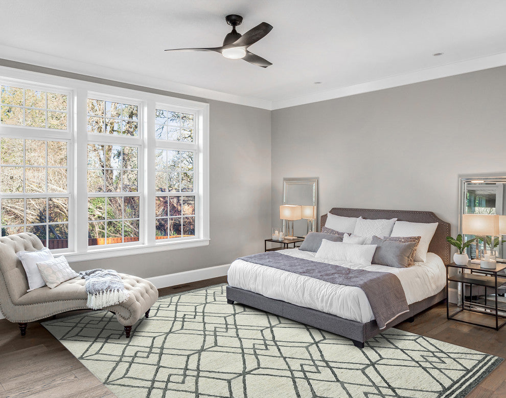 Vista Duncan Area Rug, Ivory, 8' x 10', Geometric