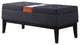 Gray Dual Lift Storage Bench With Charging Station