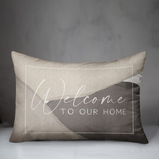 Welcome To Our Home 14"x20" Spun Poly Pillow
