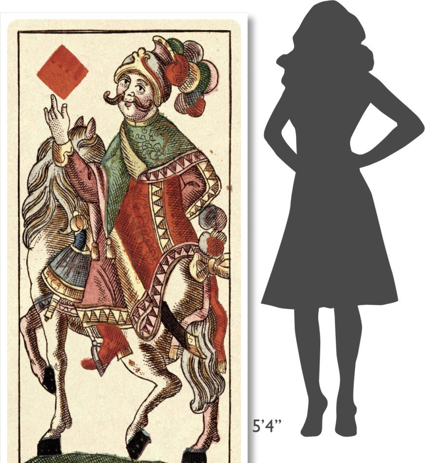 "Knight of Diamonds (Bauern Hochzeit Deck)" Paper Art, 38"x74"