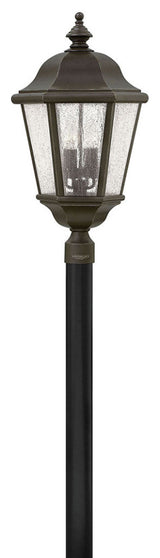 Hinkley Edgewater Large Post Top Or Pier Mount Lantern, Oil Rubbed Bronze