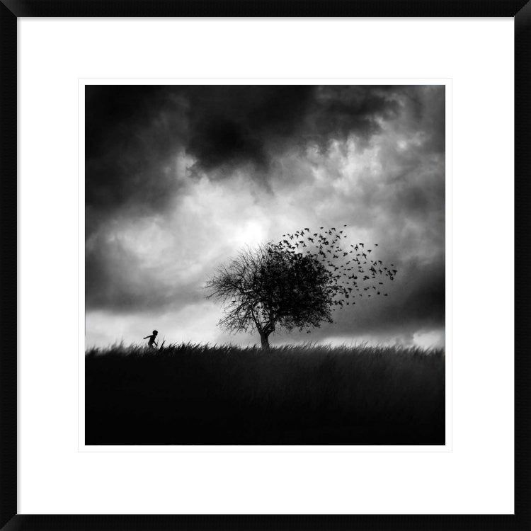 "Printemps Perdu" Framed Digital Print by Sebastien Del Grosso, 24x24"