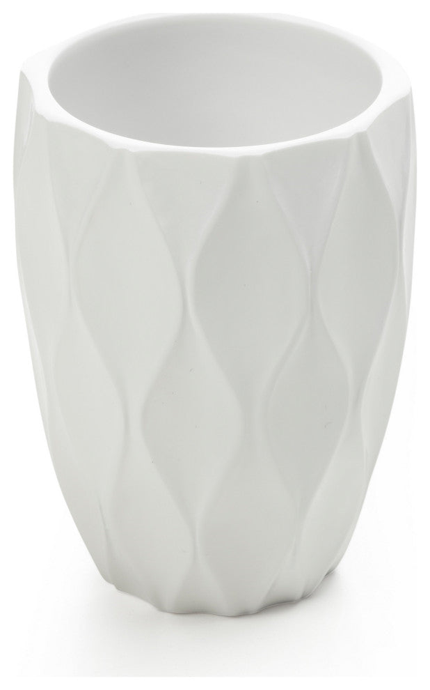 Wave, White, 3-Piece Bathroom Accessory Set