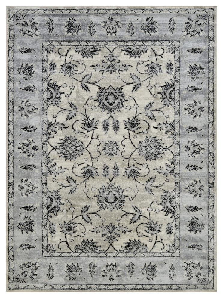 Traditional Accent Rug, Champagne, 6'11